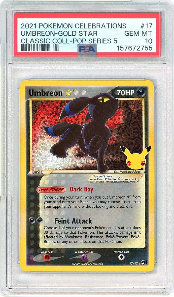 Umbreon-Gold Star Celebrations Classic Collection