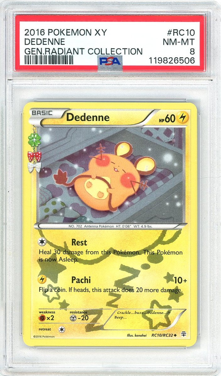 Dedenne Xy Generations Radiant Collection PSA 8