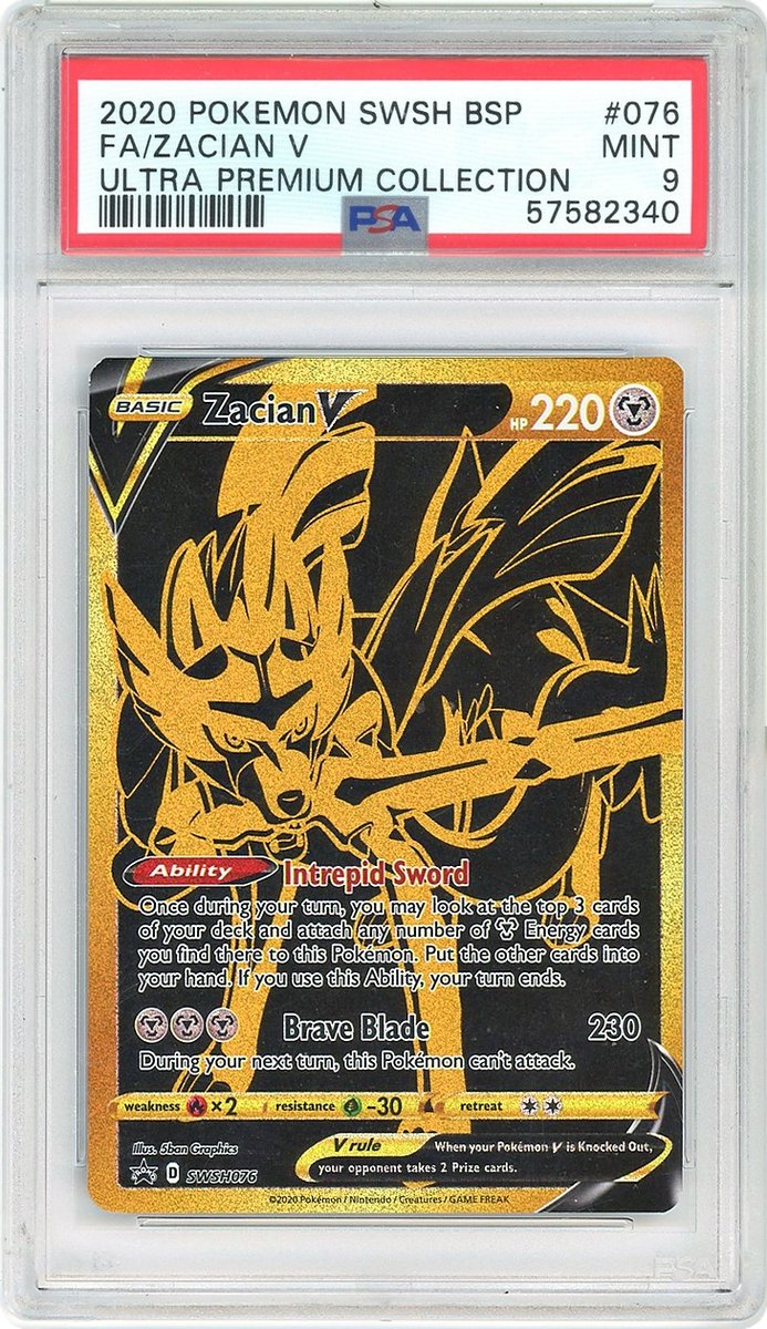 Full Art / Zacian V Ultra Premium Collection Swsh Black Star Promo