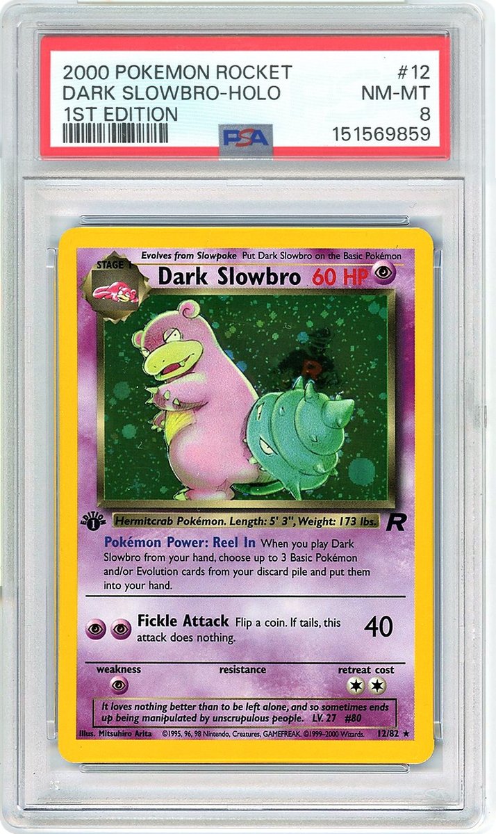 Dark Slowbro 1st Edition Rocket