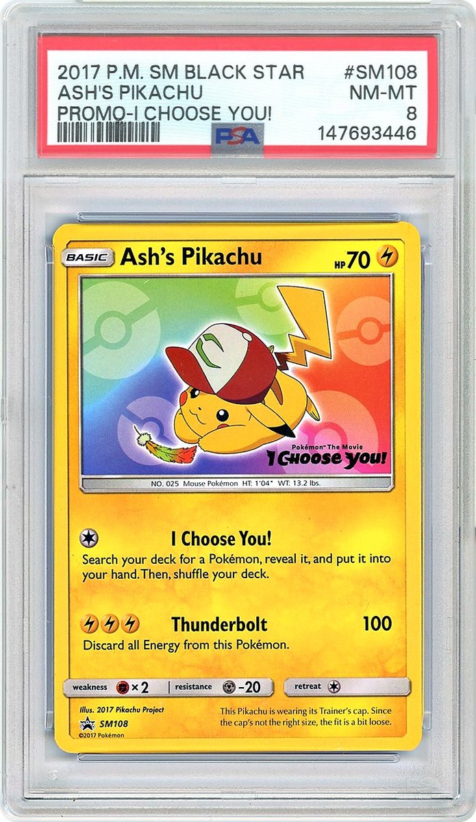 Ash's Pikachu I Choose You! Sm Black Star Promo