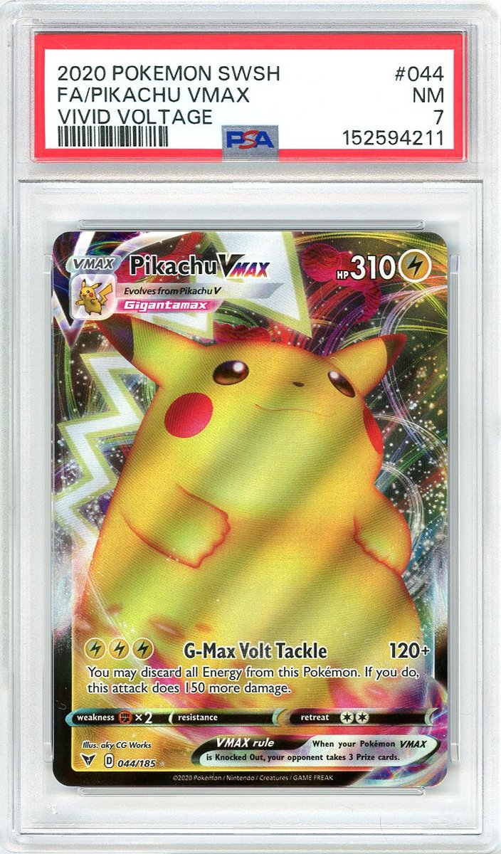 Full Art / Pikachu VMAX Sword & Shield VIVID Voltage PSA 7