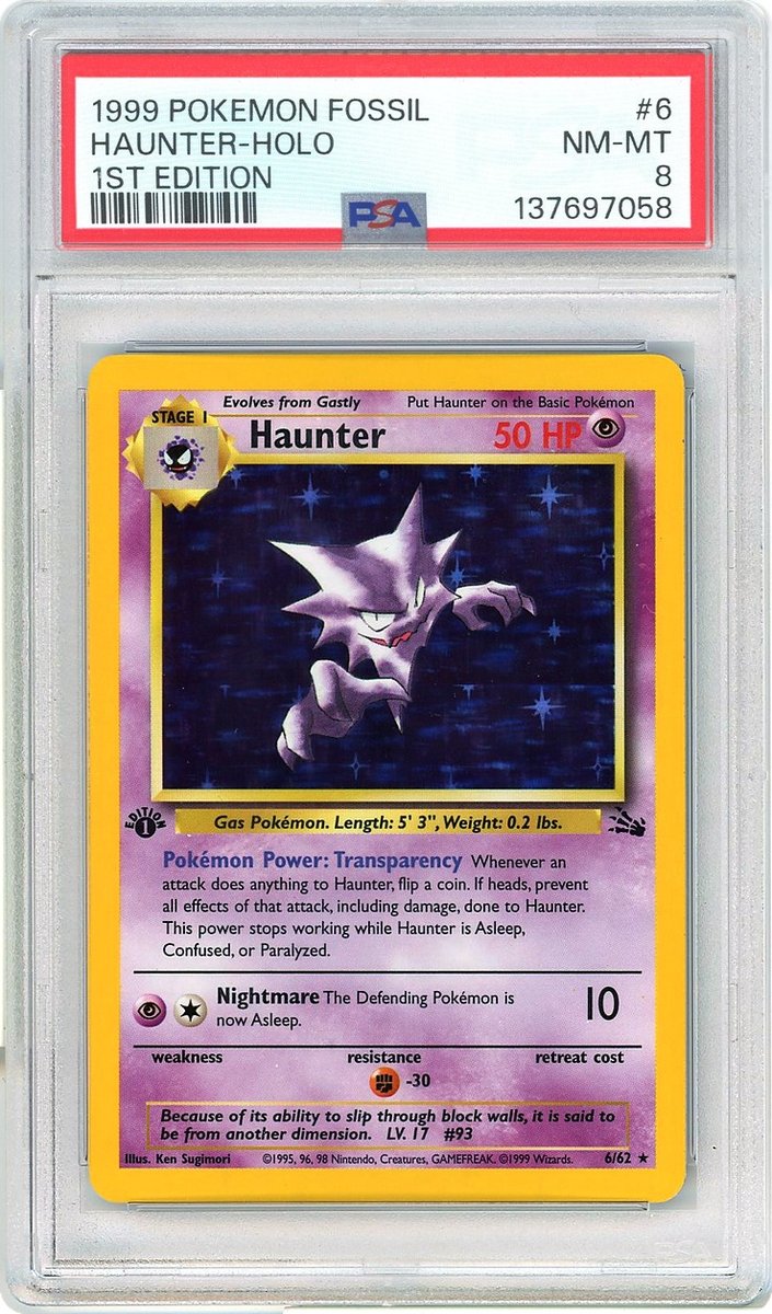 Haunter 1st Edition Fossil