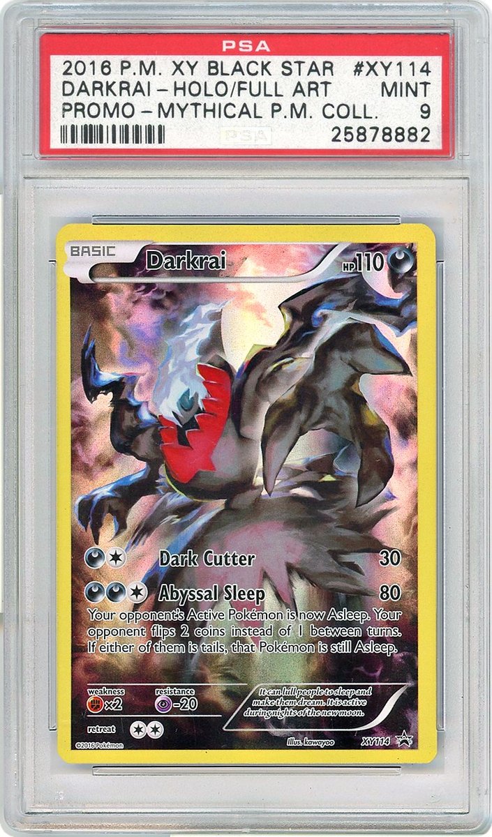 Full Art / Darkrai Mythical Pokemon Collection Xy Black Star Promo