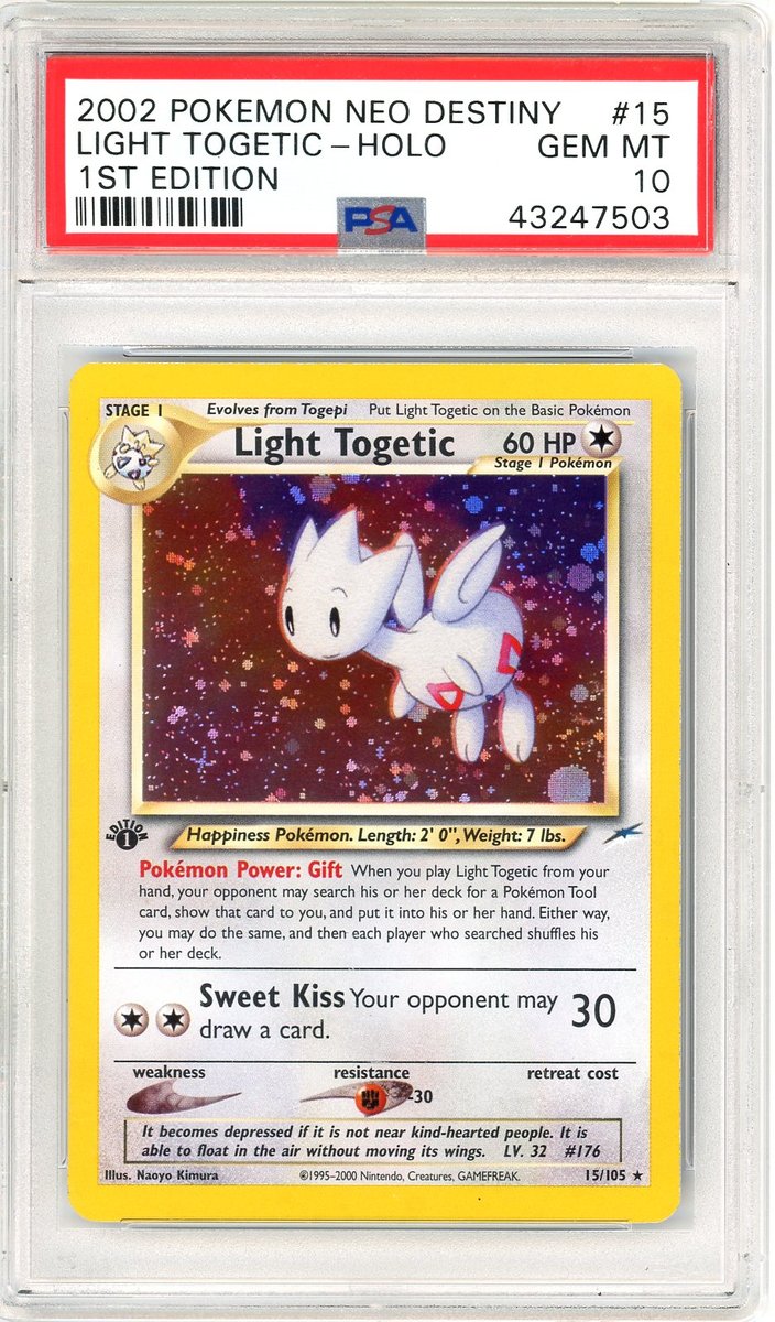 Light Togetic 1st Edition Neo Destiny PSA 10