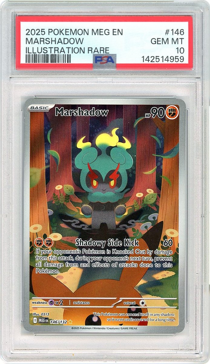 Marshadow IR Mega Evolution PSA 10