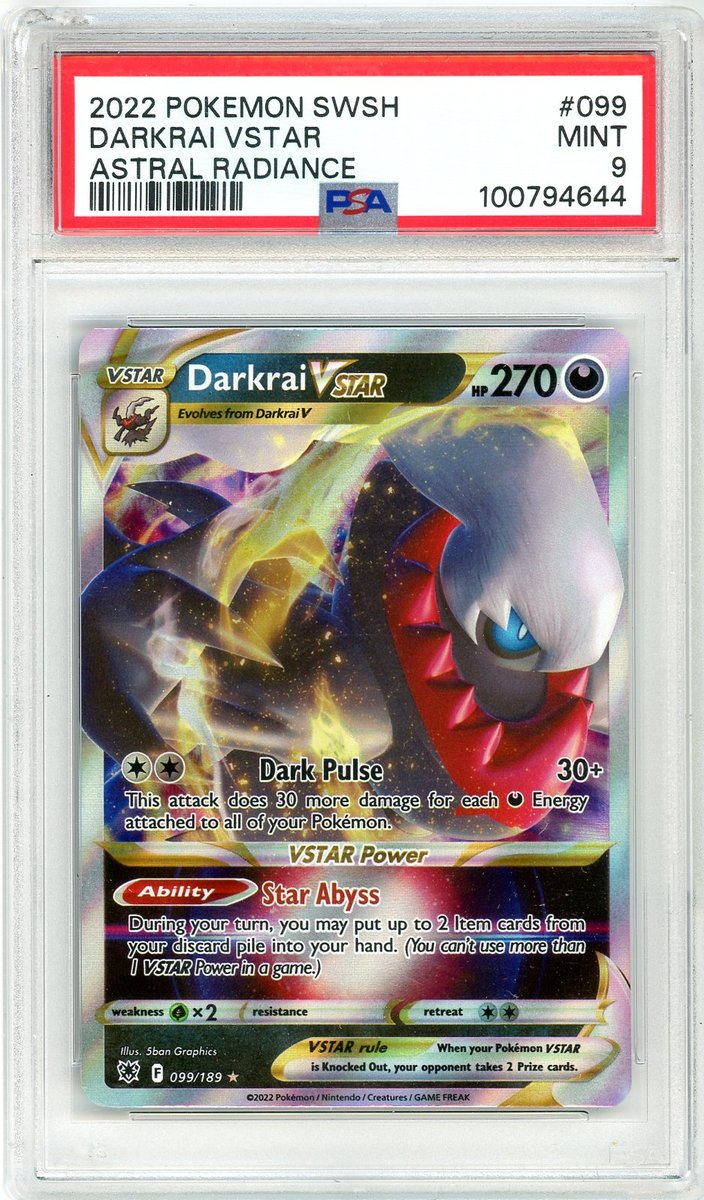 Darkrai VSTAR Sword & Shield Astral Radiance