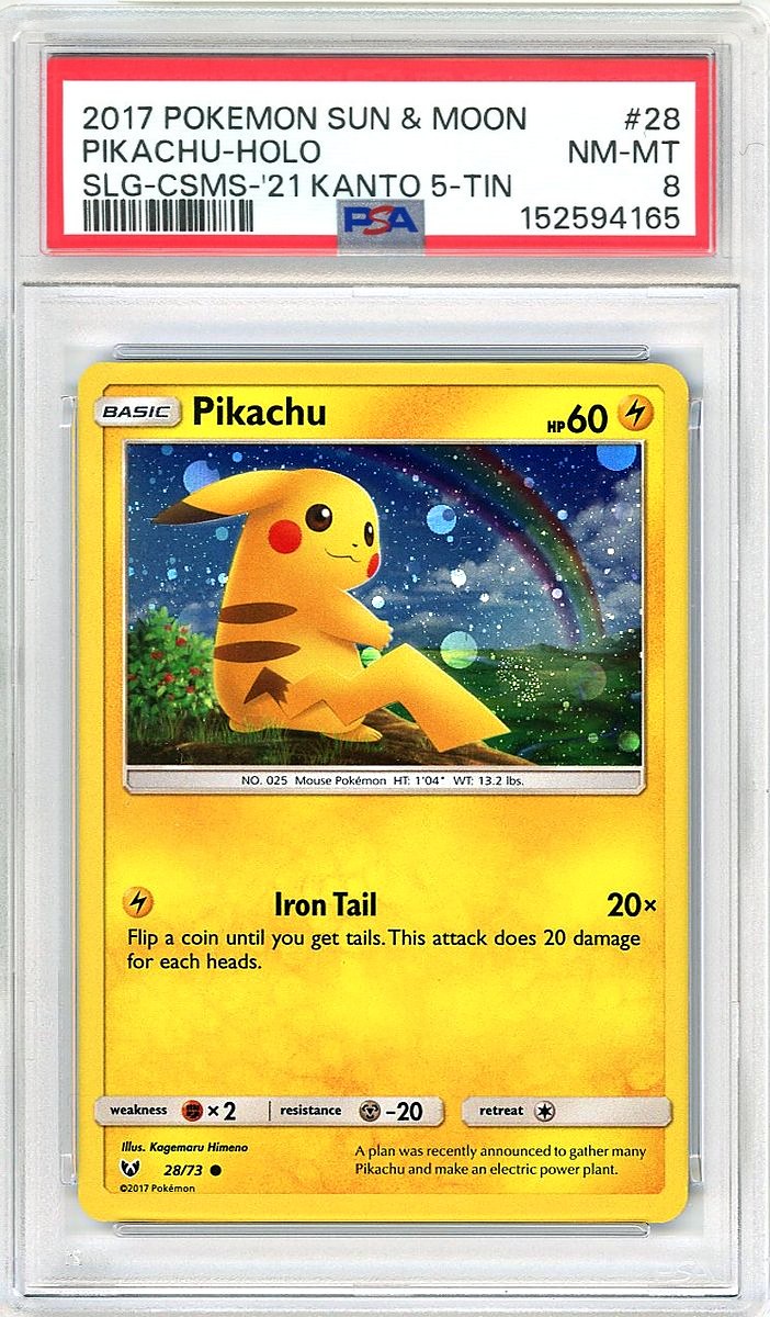 Pikachu Cosmos-2021 Kanto 5-Tin Exclusive Sun & Moon Shining Legends