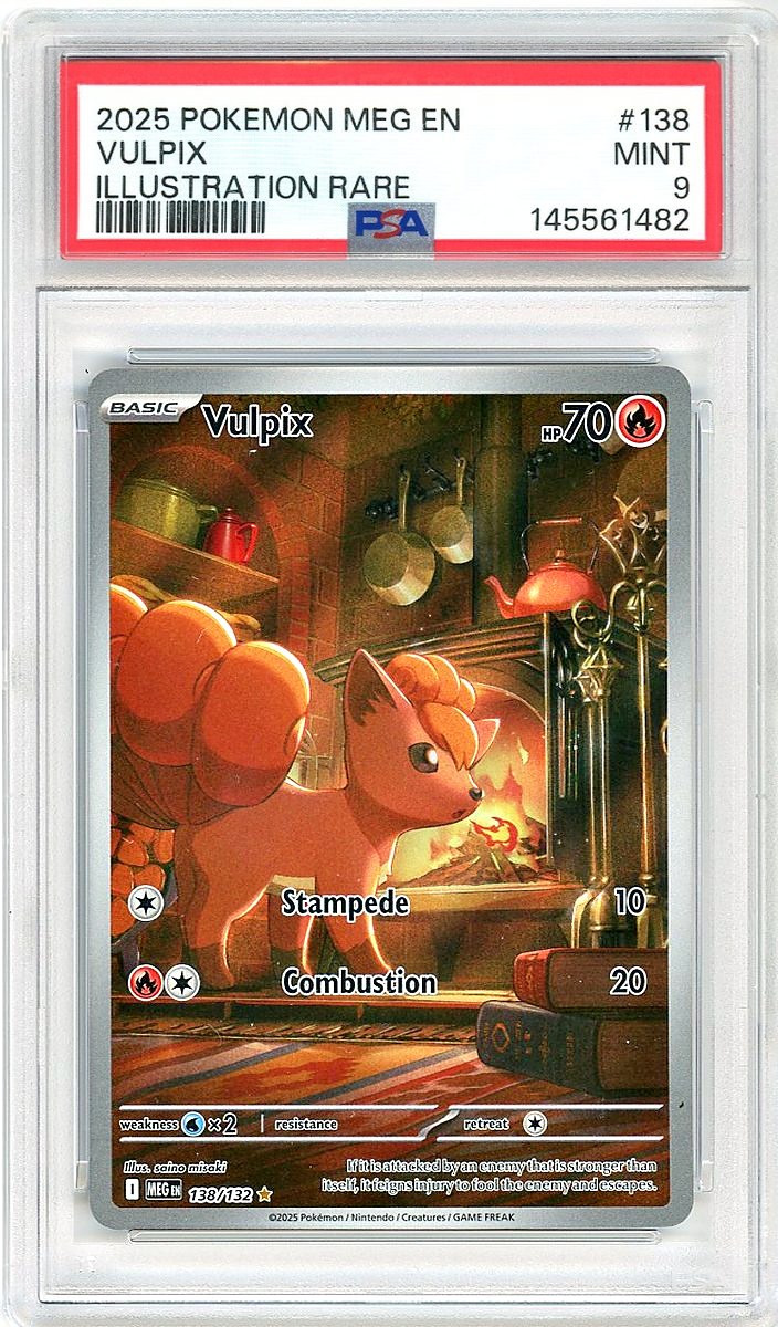Vulpix IR Mega Evolution PSA 9
