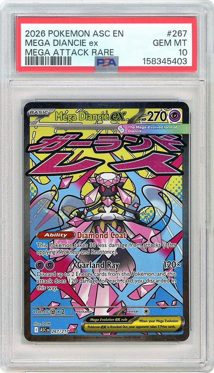Mega Diancie Ex Mega Attack Rare Ascended Heroes