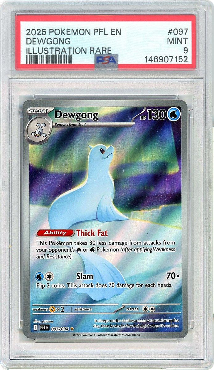 Dewgong IR Phantasmal Flames PSA 9