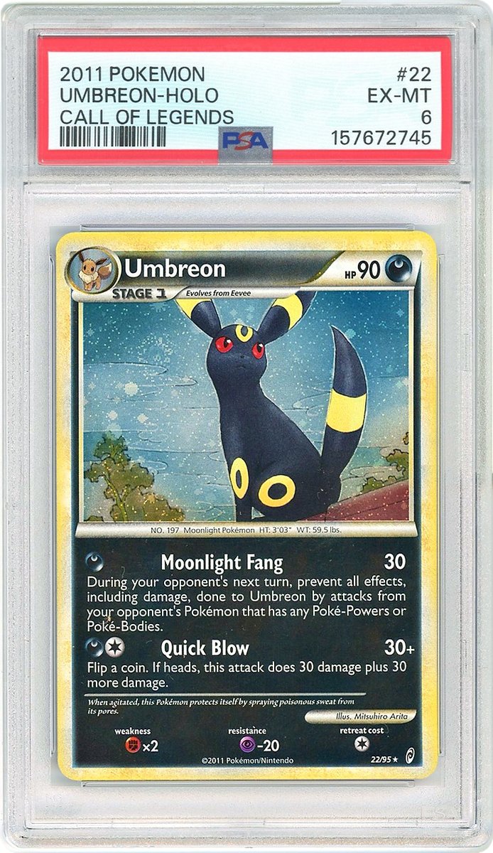 Umbreon Holo Call of Legends PSA 6
