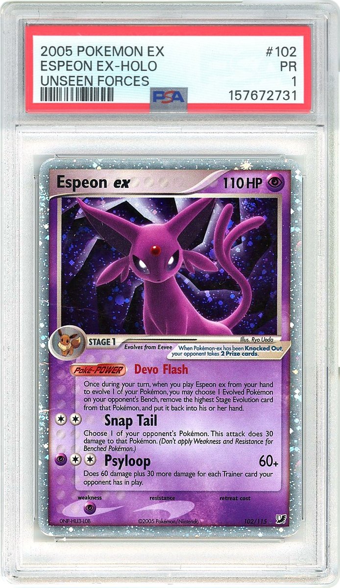 Espeon Ex Holo Ex Unseen Forces