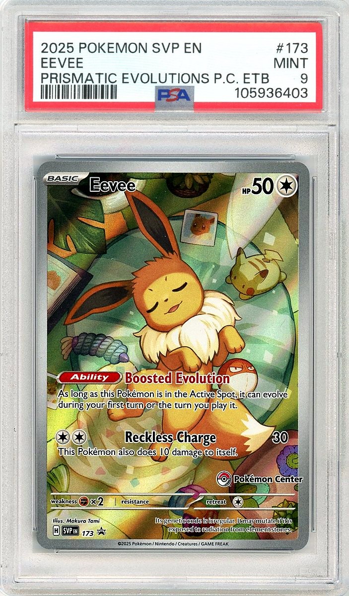 Eevee Prismatic Evolutions Pokemon Center Elite Trainer Box Sv Black Star Promo