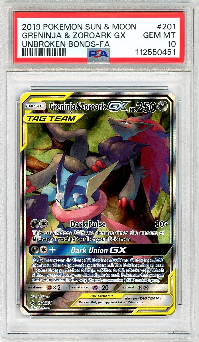 Full Art / Greninja & Zoroark GX Sun & Moon Unbroken Bonds