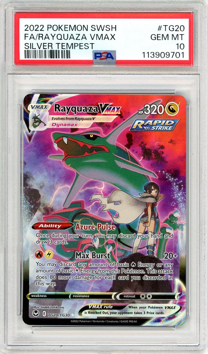 Full Art / Rayquaza VMAX Sword & Shield Silver Tempest PSA 10