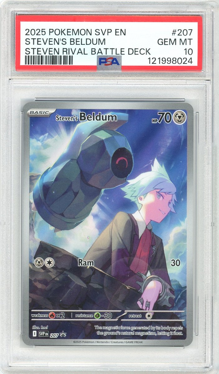 Steven's Beldum Steven Rival Battle Deck Sv Black Star Promo PSA 10