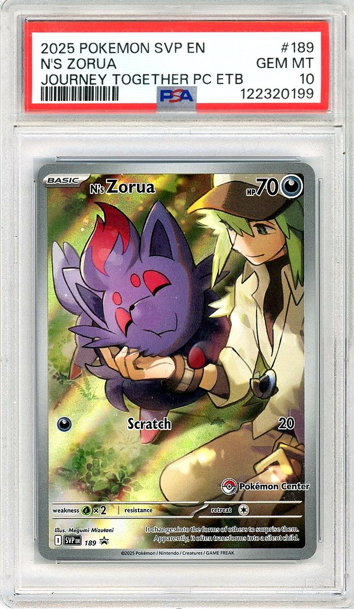 N's Zorua Journey Together Pokemon Center Elite Trainer Box Sv Black Star Promo