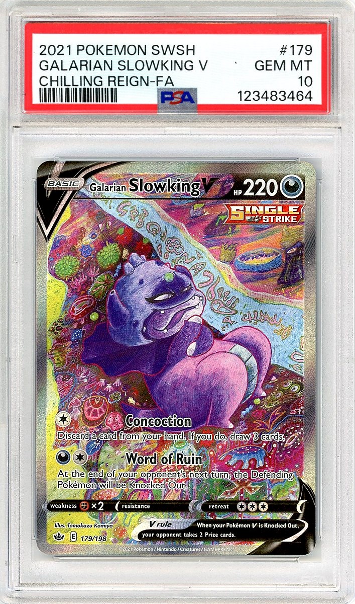 Full Art / Galarian Slowking V Chilling Reign-Fa Sword & Shield Chilling Reign