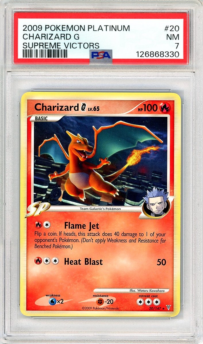 Charizard G Platinum Supreme Victors PSA 7