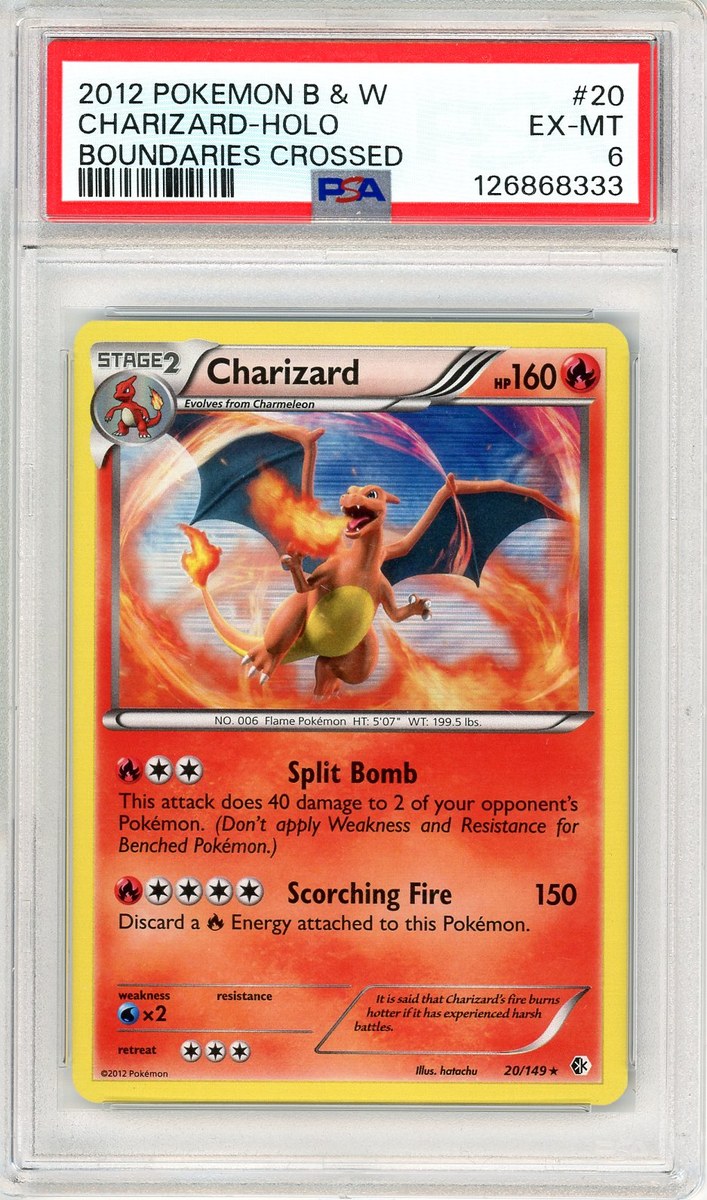 Charizard Holo Black & White Boundaries Crossed
