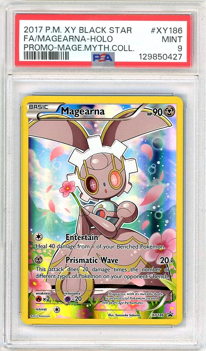 Full Art / Magearna Magearna Mythical Collection Xy Black Star Promo PSA 9