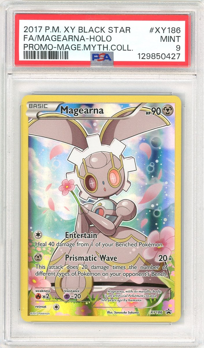 Full Art / Magearna Magearna Mythical Collection Xy Black Star Promo PSA 9