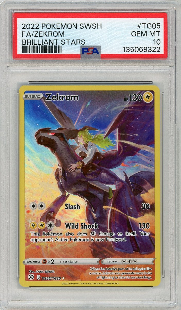 Full Art / Zekrom Brilliant Stars Sword & Shield Brilliant Stars PSA 10