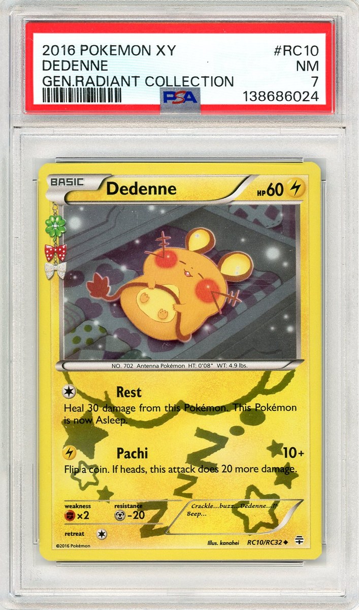 Dedenne Xy Generations Radiant Collection PSA 7