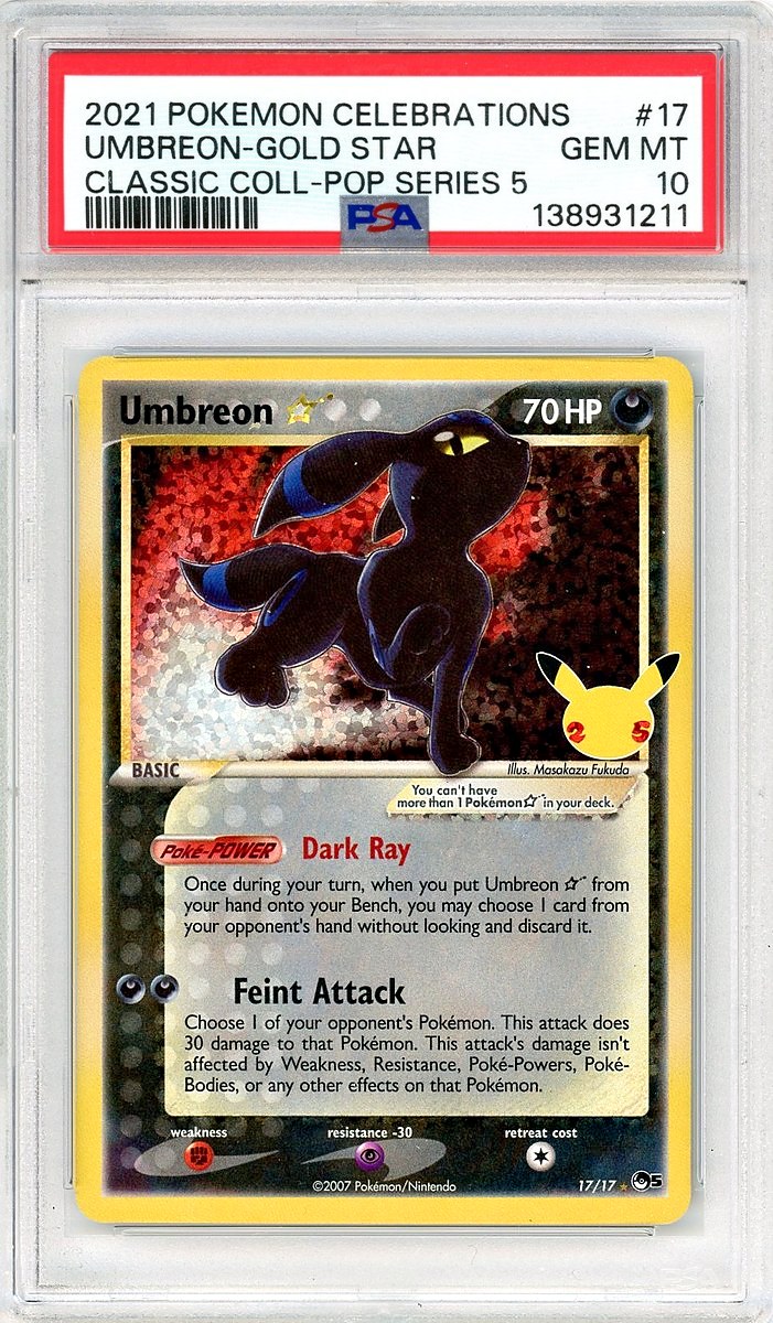 Umbreon-Gold Star Classic Coll-Pop Series 5 Celebrations Classic Collection