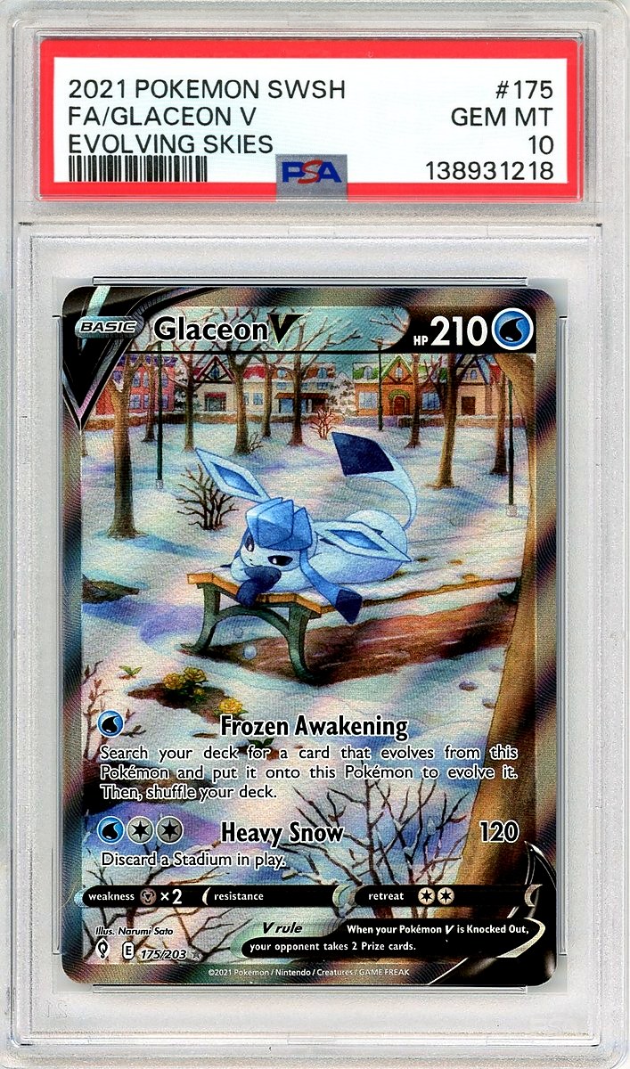 Full Art / Glaceon V Sword & Shield Evolving Skies