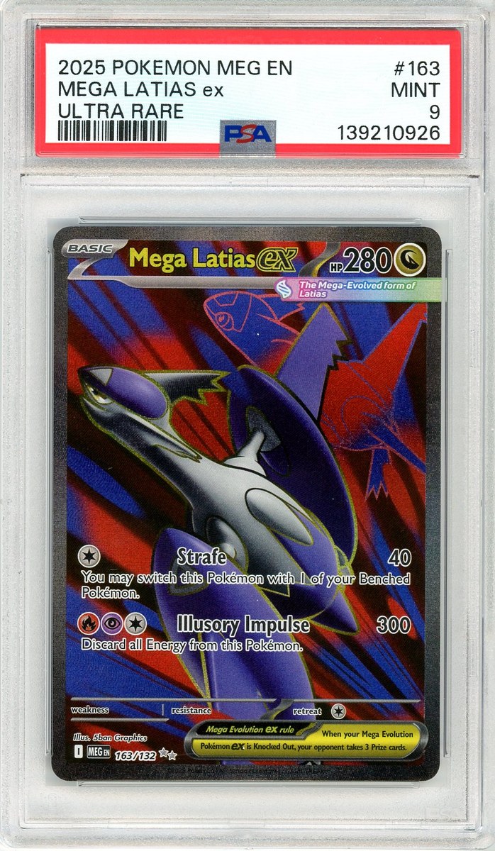 Mega Latias Ex UR Mega Evolution PSA 9
