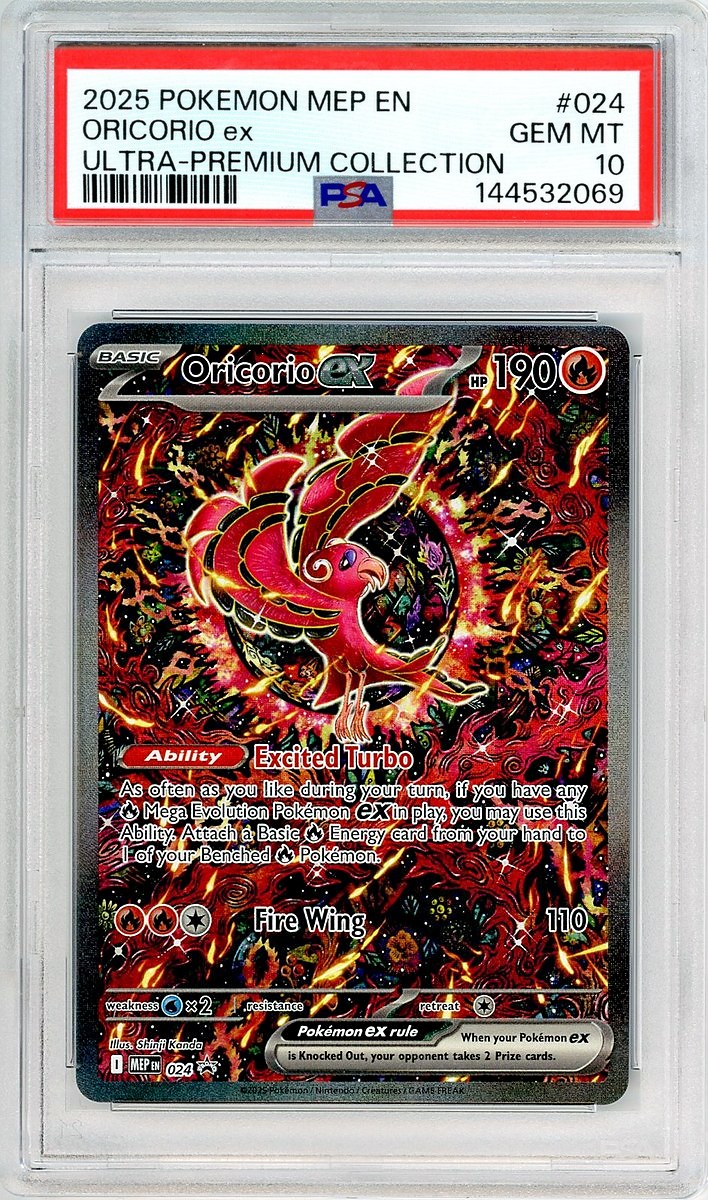 Oricorio Ex Mega Charizard X Ex Ultra-Premium Collection Me Black Star Promo