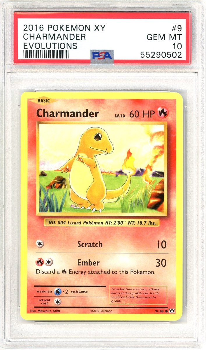 Charmander Evolutions Xy Evolutions PSA 10