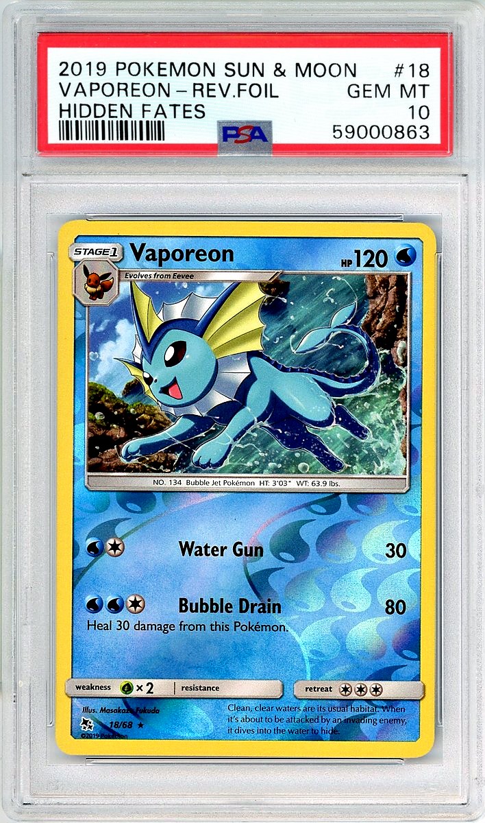 Vaporeon-Reverse Foil