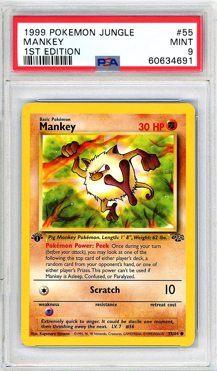 Mankey 1st Edition Jungle