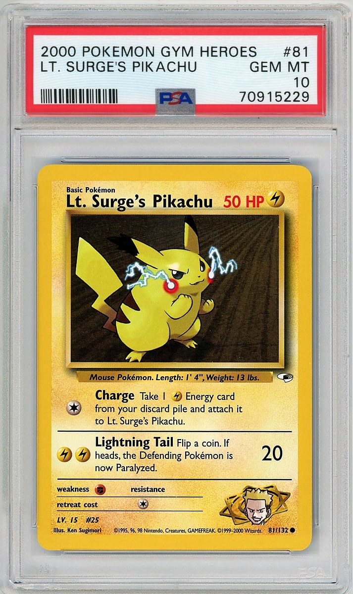 Lt. Surge's Pikachu Gym Heroes