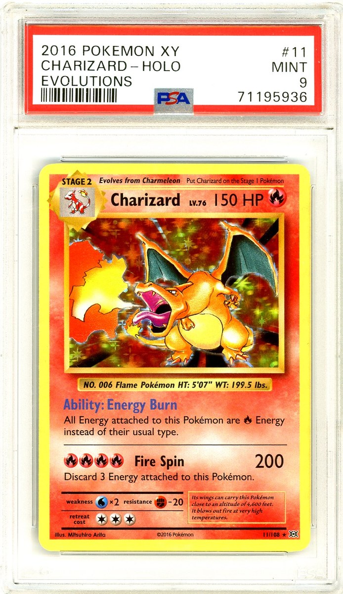 Charizard Evolutions Xy Evolutions PSA 9