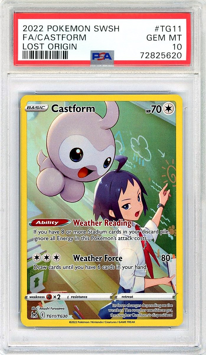 Full Art / Castform Lost Origin Sword & Shield Lost Origin PSA 10