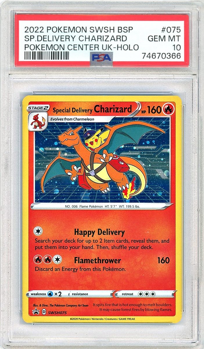 Special Delivery Charizard Pokemon Center United Kingdom Swsh Black Star Promo