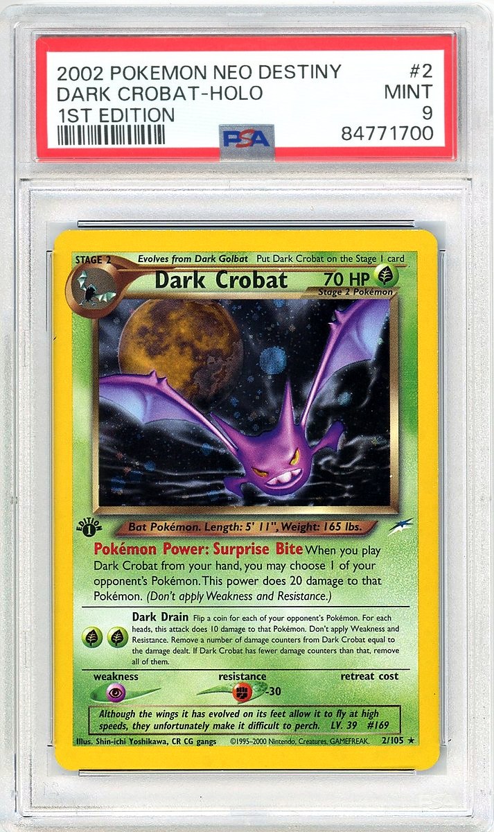 Dark Crobat 1st Edition Neo Destiny