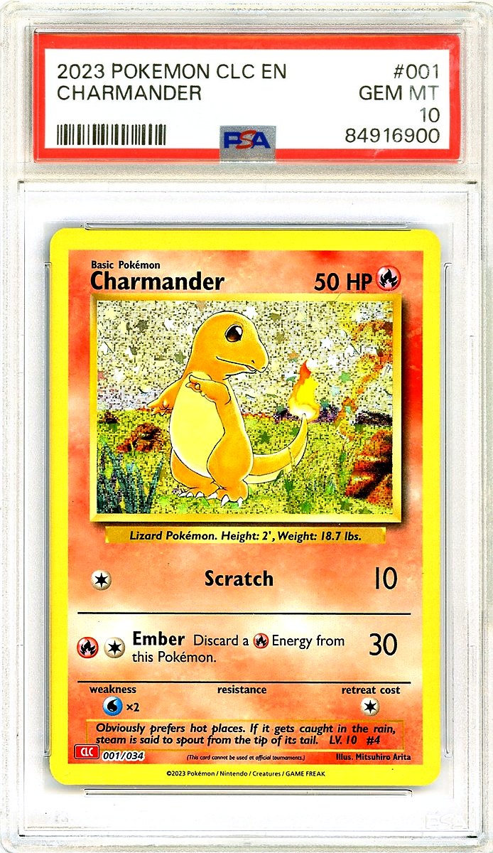 Charmander CLC-Trading Card Game Classic Charizard & Ho-Oh Ex Deck PSA 10