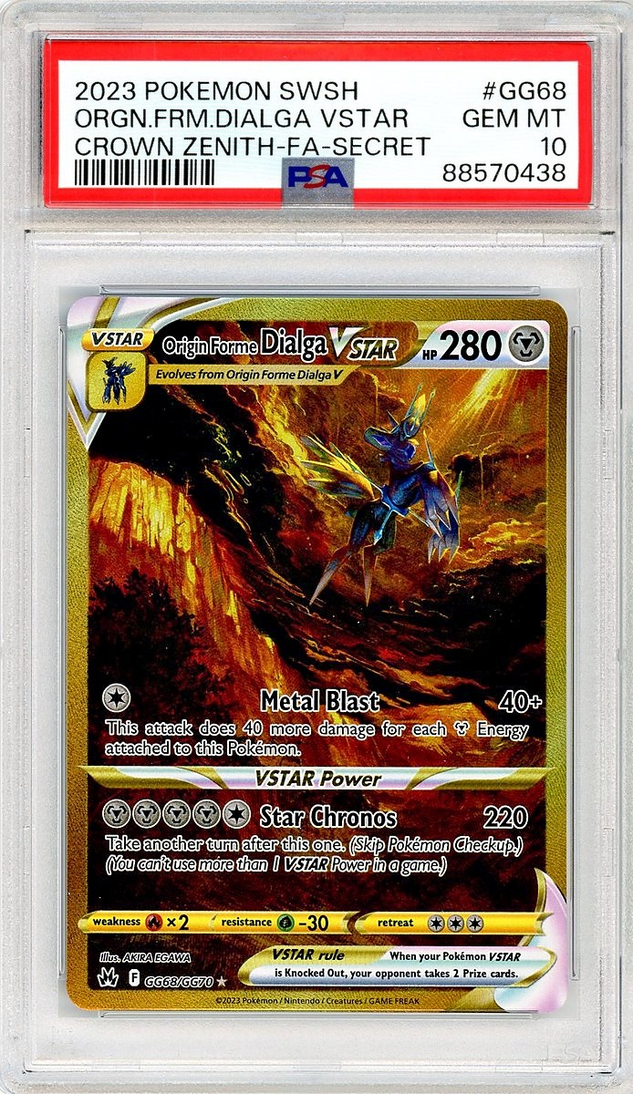 Full Art / Origin Forme Dialga VSTAR Secret Sword and Shield Crown Zenith