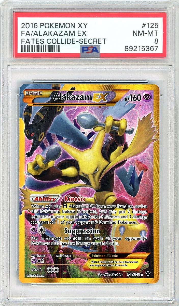 Full Art / Alakazam Ex Secret Xy Fates Collide