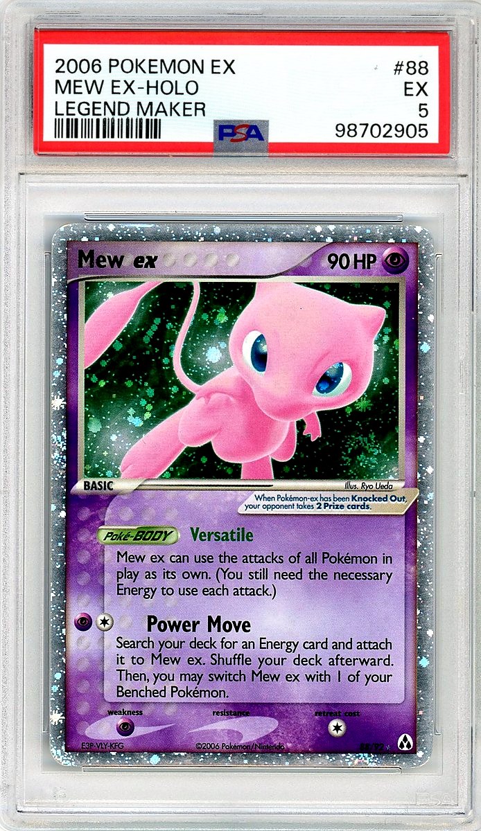 Mew Ex Holo Ex Legend Maker
