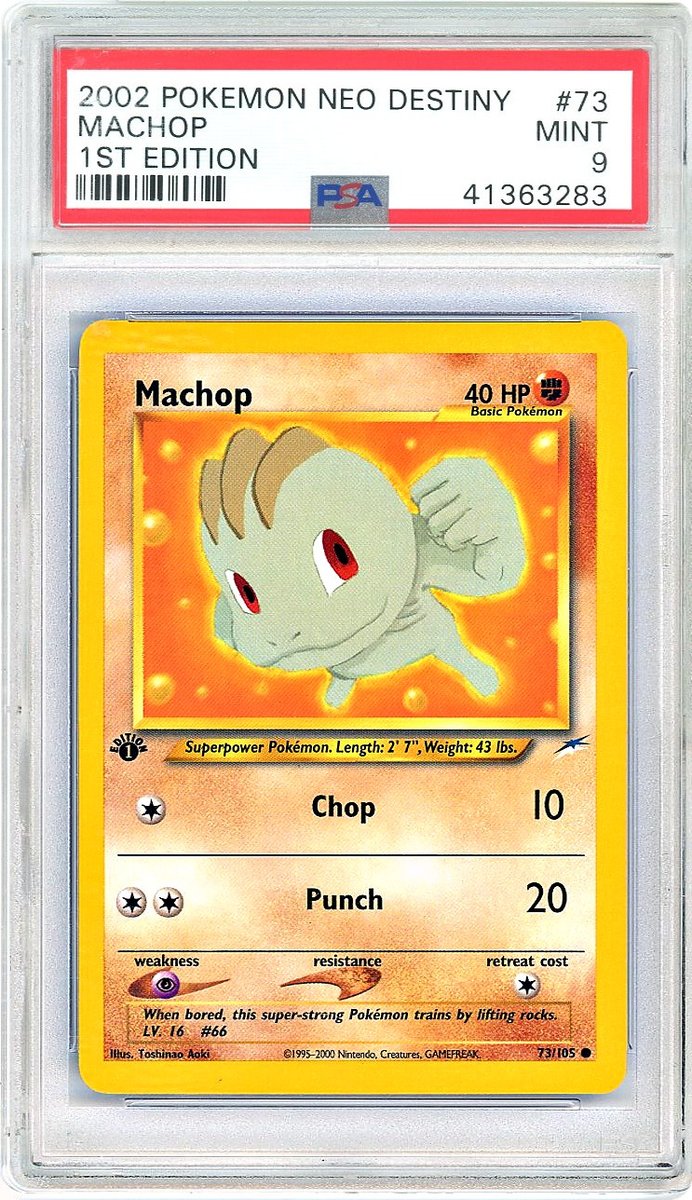 Machop 1st Edition Neo Destiny