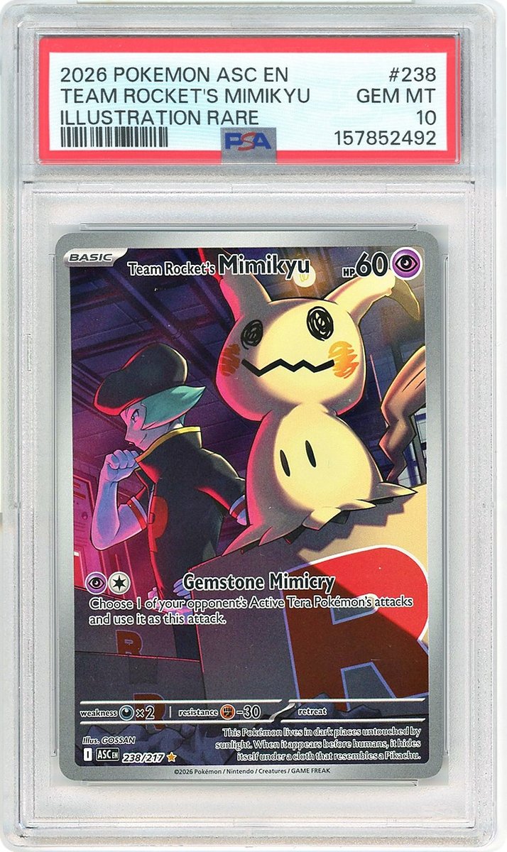 Team Rocket's Mimikyu IR Ascended Heroes