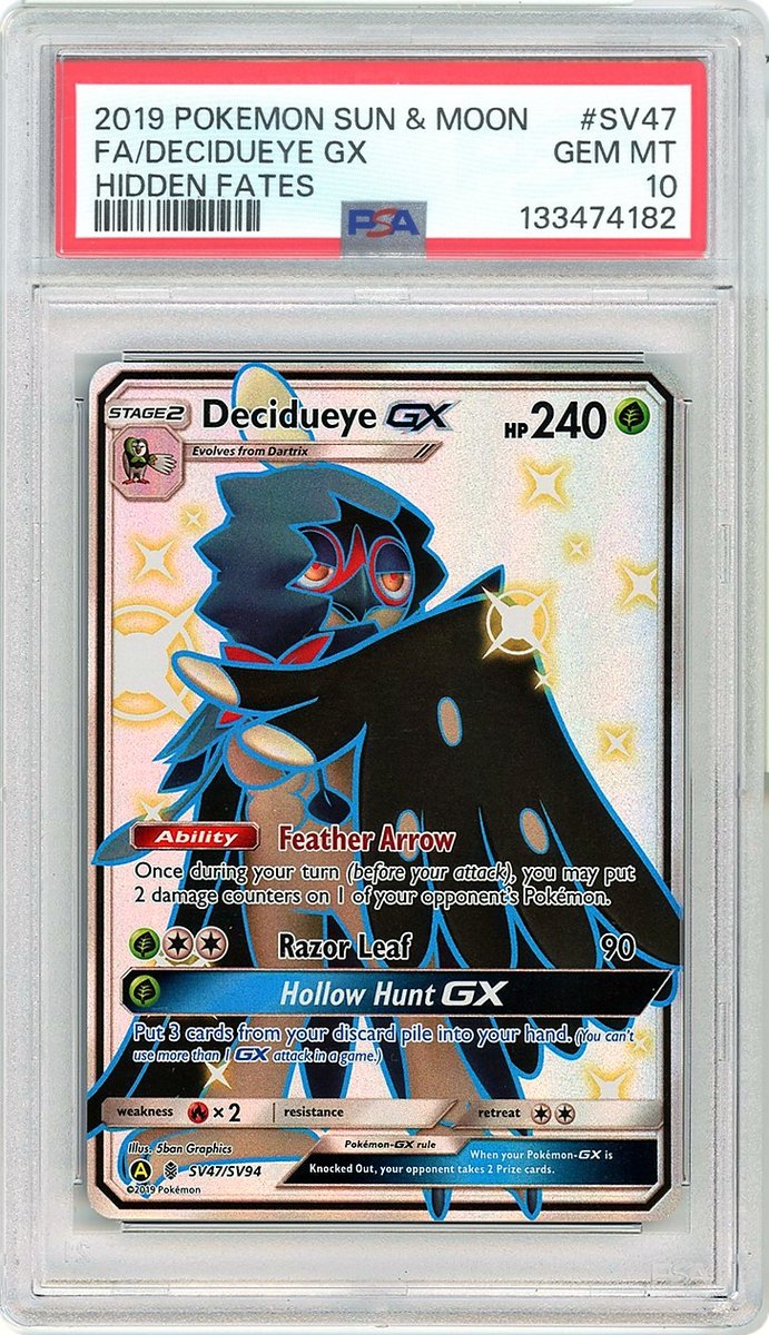 Decidueye GX SV Sun & Moon: Hidden Fates