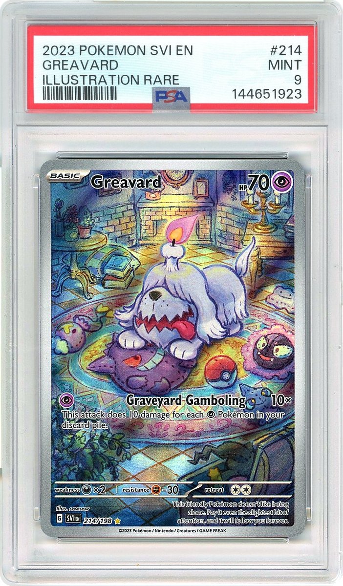 Greavard IR Scarlet & Violet PSA 9