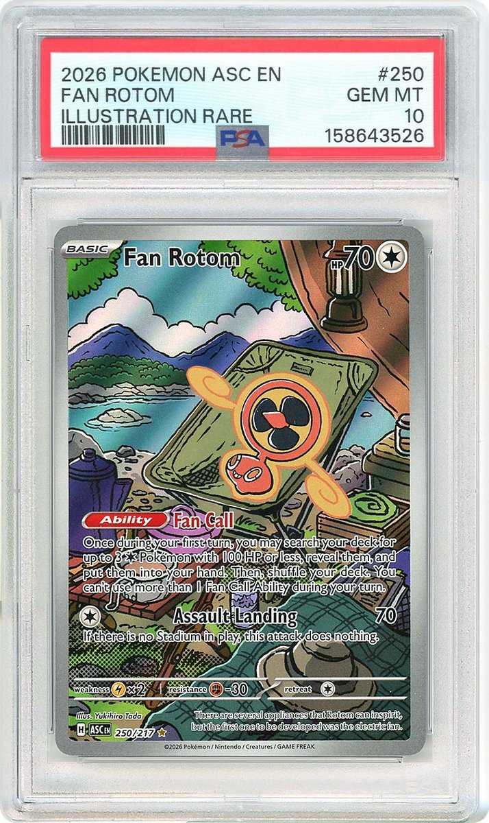 Fan Rotom IR Ascended Heroes PSA 10